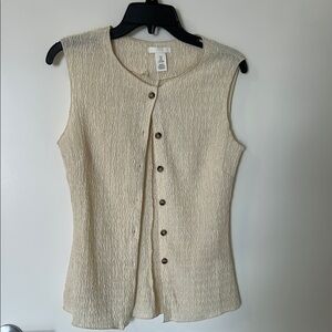 Cream Sleeveless Top H & M